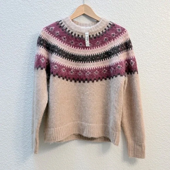 NWT Madewell Sz XXS Fair Isle Alpaca-Blend Sweater $168 - Picture 2 of 13